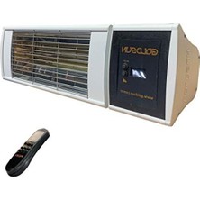 Odea Uzaktan Kumandalı 2000W Elektrikli Beyaz Renk Isıtıcı, Su Korumalı
