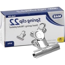 Odea 22 mm Boyutunda Beyaz Metal Kıskaç, 2 Düzinelik Kutu