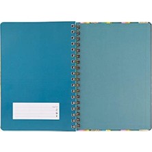 Odea 17X24 Çizgili Plan Defter Glitter - Mavi