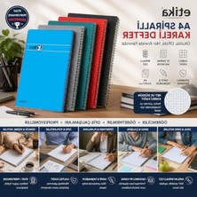 Odea A4 Spiralli Defter, Kareli, Pp Kapak, 72 Yaprak