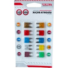 Odea 10'lu Mini Sigorta Seti, 5A-40A Evrensel Araçlar Için