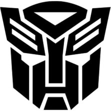 Odea Transformers Oto Sticker, 10 x 11 Cm, Siyah Renk