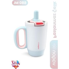 Odea 680 ml Kapasiteli Tek Kapaklı Termos, Pipetli ve Kulplu Tasarım
