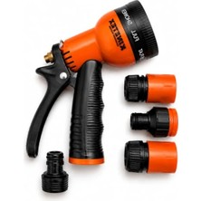 Odea Kınetex 8 Modlu Bahçe Sulama Tabancası Seti, Ayarlanabilir Çok Fonksiyonlu Hortum Başlığı, Ergonomik Tetikli Su Püskürtme Tabancası, Bahçe, Araç Yıkama ve Dış Mekan Temizliği Için