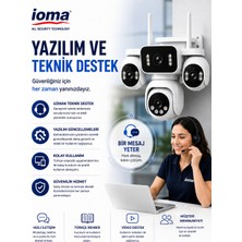 Ioma 4 Kameralı, 1 Hareketli, Wifi Kamera