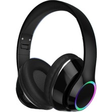 Junglee P101 Bluetooth Kulaklık 5.3 Wireless Headphone Şarjlı Rgb LED Işıklı Fm Radyo Sd Kart Type C Şarj