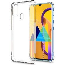 kilifone Galaxy M21 Uyumlu Kılıf Şeffaf Koruyucu Nitro Anti Shock Silikon - Şeffaf - T14564