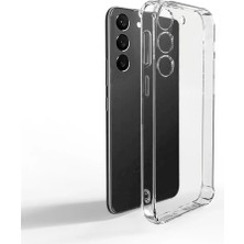 kilifone Galaxy S23 Uyumlu Kılıf Şeffaf Koruyucu 2mm Köşe Korumalı Silikon - Şeffaf - T26152