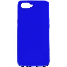 kilifone Oppo RX17 Neo Uyumlu Kılıf Esnek Soft Premier Silikon Kapak - Saks Mavi - T7170