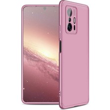 kilifone Mi 11T Pro 5g Uyumlu Kılıf Alt Üst Geçmeli 3 Parça Ays Kapak - Rose Gold - T20142