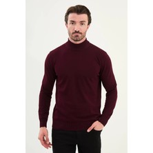 Centilmen Düz Slim Fit Yarım Balıkçı Yaka Erkek Triko Kazak 11545