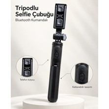 Timion Fotoğraf ve Video Çekimleri Için Kablosuz Kumandalı Telefon Selfie Çubuğu