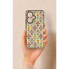 Vip Case Redmi Note 13 Pro Plus Uyumlu Çini Lale Desenli Silikon Kılıf