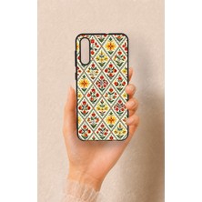 Vip Case Samsung A50 Uyumlu Çini Lale Desenli Silikon Kılıf
