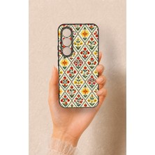 Vip Case Tecno Spark 40 Pro Uyumlu Çini Lale Desenli Silikon Kılıf