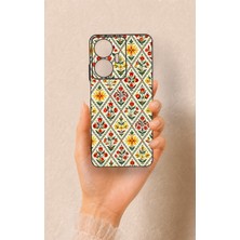 Vip Case Realme C55 Uyumlu Çini Lale Desenli Silikon Kılıf