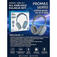 Acl Abk-13 Promax Kablosuz Bluetooth 6.0 Kulak Üstü Kulaklık - Lisinya