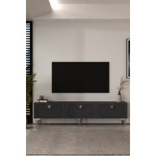 Zerka Concept Belmonte Lazer Desen Tv Sehpası Tv Ünitesi 180 cm Ag