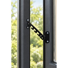 Renkliürün Siyah Metal Pencere Kilidi 11CM