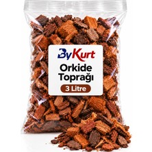 ByKurt Orkide Toprağı Havadar Drenajlı Saksı Harcı İri Taneli Karışım 3 Litre