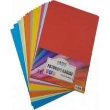 Odea A4 Renkli Fotokopi Kağıdı 10 Renk 100'LÜ Paket 00596