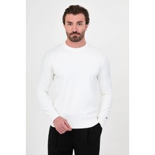 Centilmen Düz Slim Fit Bisiklet Yaka Pamuk Erkek Triko Kazak 11620