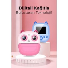 Odea Torima Cmr-21 Pembe Dijital Video Kayıt Fotoğraf Çocuk Kamerası Termal Resim Kağıt Baskılı Yazıcı