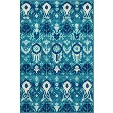 Rugs Modern Halı Sdtplus Vintage Madalyon Geometrik Desenli Ince Dokuma Taban Salon Halısı OZL249