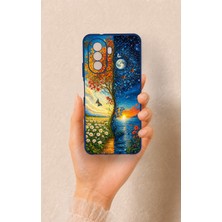 Vip Case Huawei Nova Y70 Uyumlu Gökyüzü ve Yeryüzü Desenli Silikon Kılıf