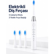 Elektrikli Diş Fırçası 3 Yedek Başlıklı Nemere
