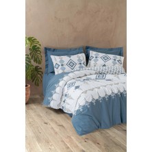 Cotton Box Tek Kişilik Bohem Nevresim Takımı Talora Indigo