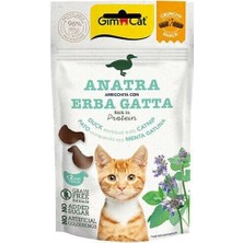 Odea Crunchy Snacks Ördekli ve Kedi Naneli Tahılsız Kedi Ödülü 50GR