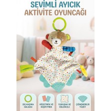 Farbu Oyuncak Clemen-Toni Lisanslı Sevimli Ayıcık Diş Kaşıyıcılı Uyku ve Aktivite Arkadaşı Peluş Ayı (0+ Ay)