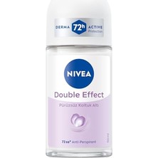 Odea Nıvea Kadın Roll-On Deodorant Double Effect 50ML, 72 Saat Anti-Perspirant Koruma, Alkolsüz, Pürüzsüz Koltuk Altı