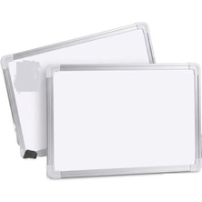 Odea 20X30 cm Çift Taraflı Mini Yazı Tahtası ve Kalem Seti - Silinebilir Beyaz Öğrenci Yazı Tahtası, Okul ve Ev Için Çalışma Tahtası
