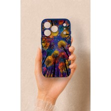 Vip Case iPhone 17 Pro Uyumlu Renkli Gökyüzü Desenli Silikon Kılıf