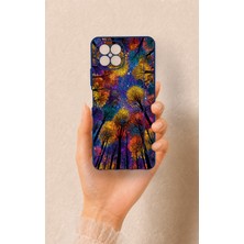 Vip Case Omix X600 Uyumlu Renkli Gökyüzü Desenli Silikon Kılıf
