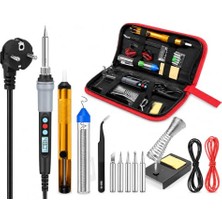 Odea Wellhise S90 90W Çantalı, Ayarlanabilir Sıcaklıklı Havya Lehim Seti, 5 Havya Ucu, Lehim Pompası, Lehim Teli, Stand ve Cımbız