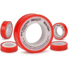 Odea Rayno Teflon Bant 12 Metre x 8 mm – Su, Doğalgaz ve Tesisat Bağlantıları Için Ptfe Sızdırmazlık Bandı | 5 Adet