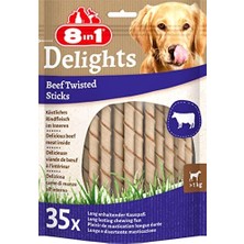 Odea Delights Beef Twisted Sticks Burgu Çubuklar 35'li, 190 gr Köpek Ödülü