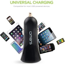 Universal Novoo 3.4A 17W Çift USB Çıkışlı Araç Şarj Cihazı