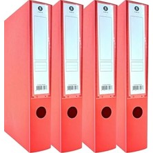 Odea Sarbag Sert Plastik Arşiv Kutusu 24X32X6 cm 4 Adet (Kırmızı)