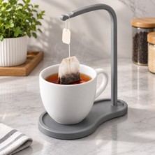 Ude Desing 3D Sallama Çay Askılı Bardak Altlığı - Dekoratif Poşet Çay Tutucu Mutfak Standı