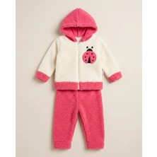 Bebesimo 2'li Unisex Bebek Takım Bear Nakışlı Welsoft Pamuklu Bebek Takım 6-9,9-12,12-18,18-24 Ay Alt Üst 2'li Unisex Bebek Takımı Welsoft Kışlık Bebek Takım