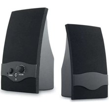 Hubrendy Sh Snopy Sn-84 1+1 Siyah USB Hoparlör - Speaker  (2*2 Watt - 4 Ohm)