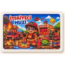 Tether Bags Çocuk Itfaiyeci Huzi - 24 Parça Ahşap Puzzle