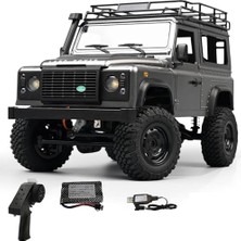 Odea Mn Model MN99S V2 1/12 Land Rover Defender 4WD Rc Model Crawler Offroad Uzaktan Kumandalı Araba Truck Rtr Lisanslı Gümüş+Dahili Işık Seti MN-99S V2