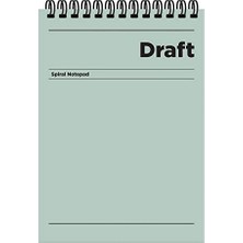 Odea A4 Çizgili Bloknot Draft - Yeşil