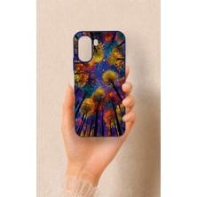 Vip Case Oppo A6T Uyumlu Renkli Gökyüzü Desenli Silikon Kılıf