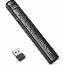 Odea S7 Dijital Ekranlı Şarjlı Lazer Sunum Kumandası – Type-C, 100 M Menzil, Kablosuz 2.4g, Powerpoint/keynote Uyumlu, USB Alıcılı, Manyetik Saklama, Ergonomik Tasarım